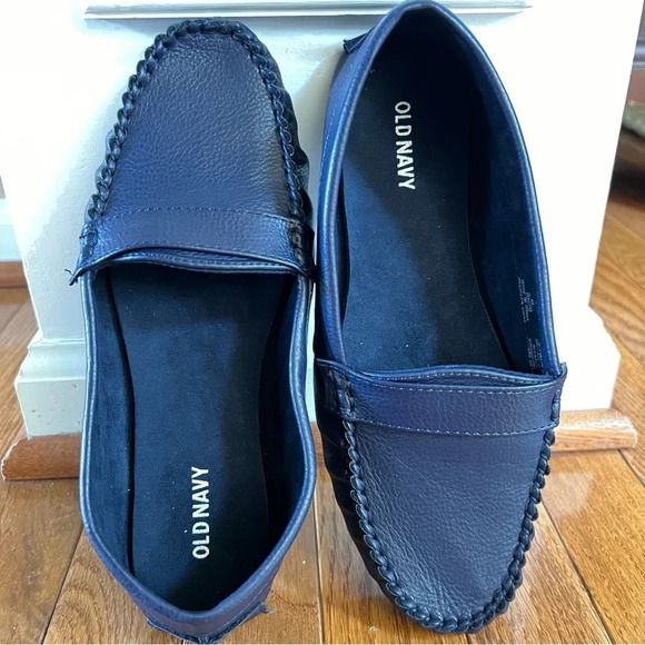OLD NAVY Women’s in Navy Blue Slip-On Moccasin Driver Loafers Flat Shoes Comfy 7 - Picture 9 of 12